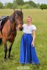 Riding skirt blue