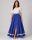 Riding skirt - blue patterned