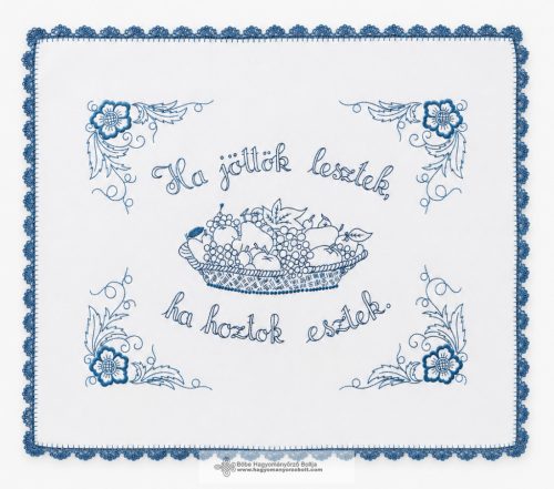 Hímzett falvédő- ha jöttök...
