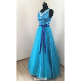 Timi kék koszorúslány ruha