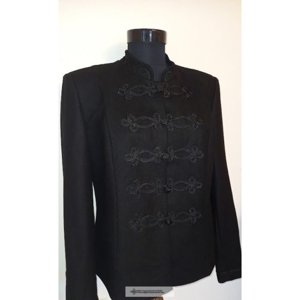 Ungarischer Mantel Bocskai, kurze Jacke für Frauen - schwarz