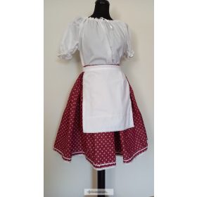 Női ruha együttes-bordó