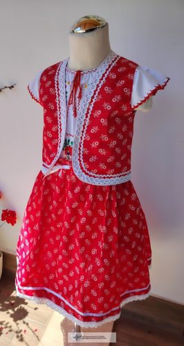 Kislány ruha együttes, mellénnyel