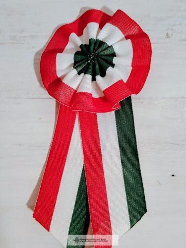 Textil kokárda 8,5x16 cm