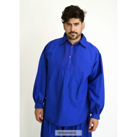 Csikós ing mandzsettás ujjal, piros gombos